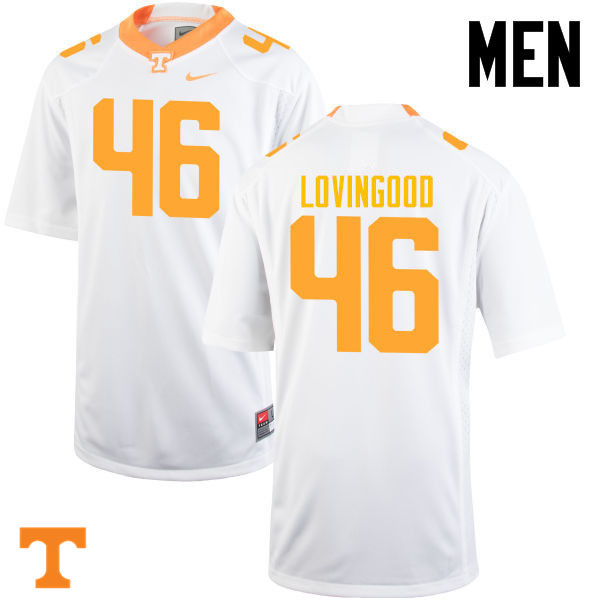 Men #46 Riley Lovingood Tennessee Volunteers College Football Jerseys-White